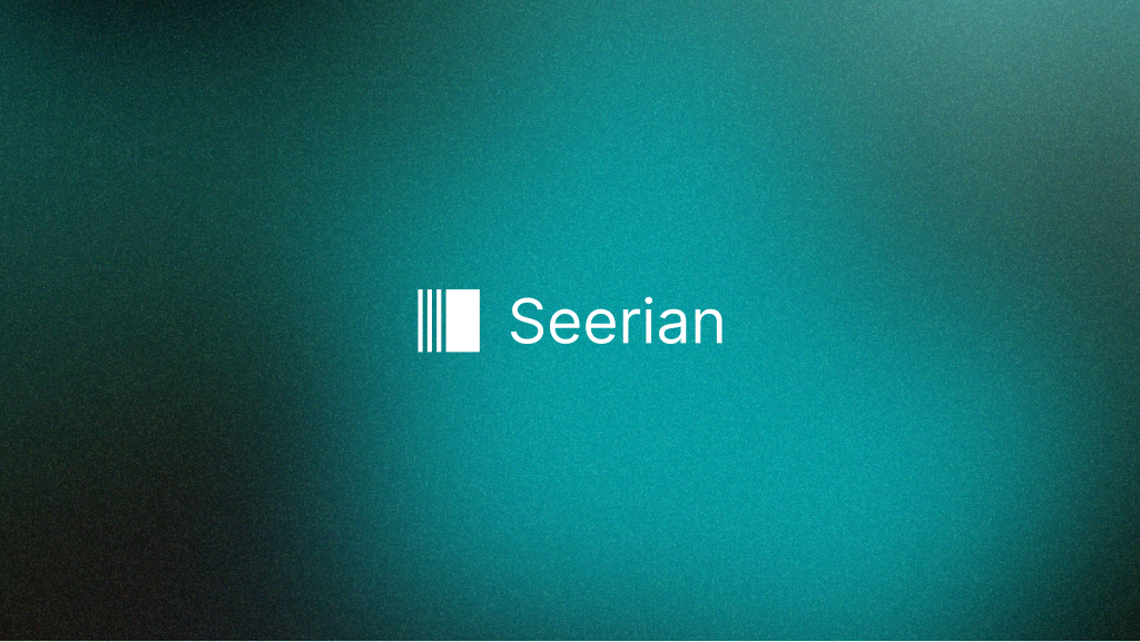 Cover art: a teal gradient carrying the Seerian wordmark