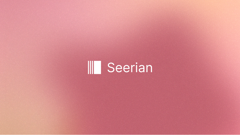 Cover art: a pink and peach gradient carrying the Seerian wordmark